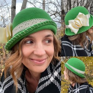 Ladies Emerald Green Cloche, 136h